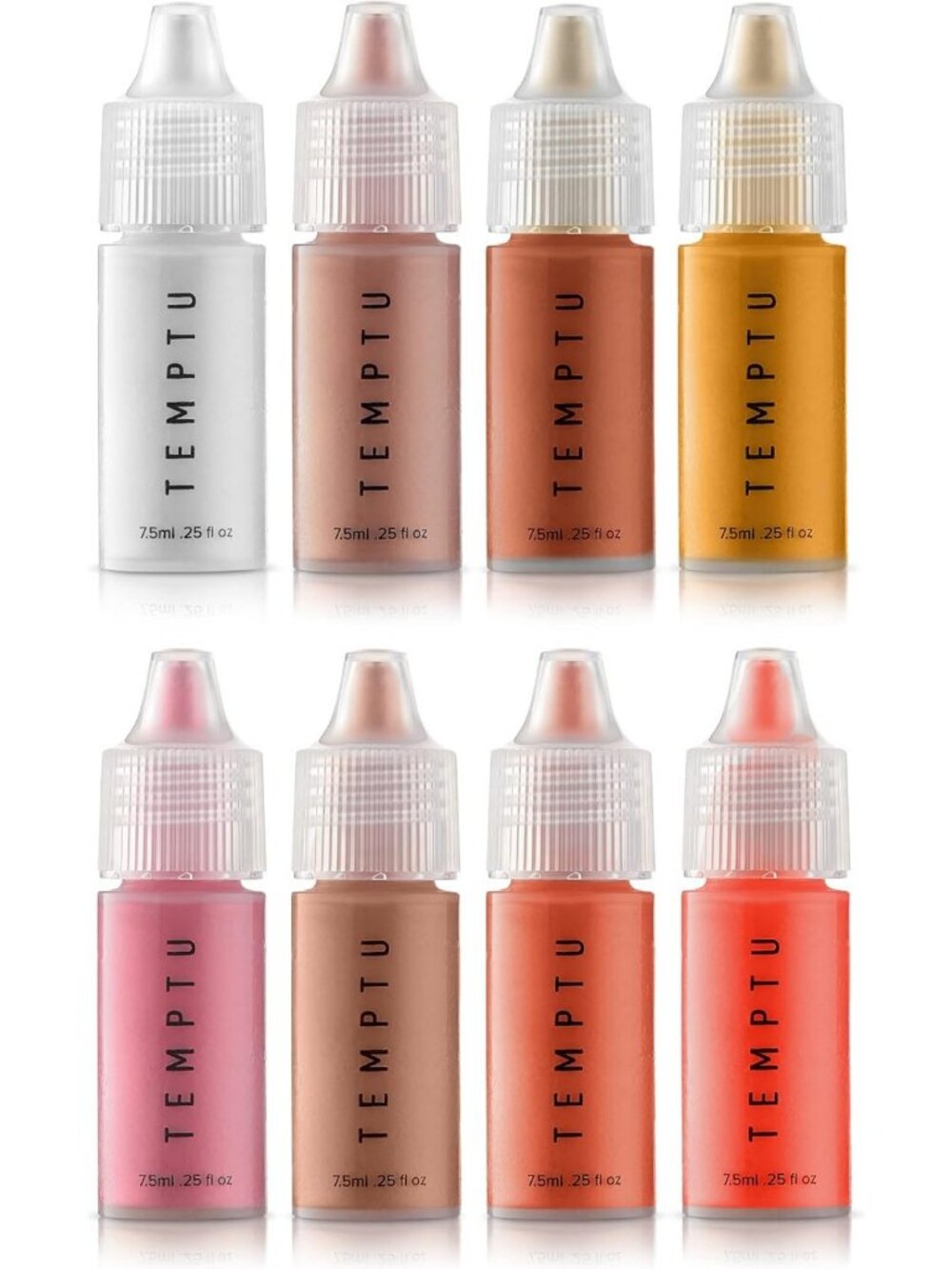 Airbrush Blush & Highlighter Set - Long-Wear, Dewy Formula, 8 Shades for All